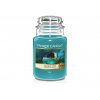 VONNÁ SVIEČKA YANKEE CANDLE, vôňa mesačná zátoky - citrusy, eukalyptus, ambra a céder. 623g. Moonlit Cove - LAST PARADISE