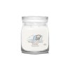 Yankee Candle Signature Soft Blanket - stredná sklenená vonná sviečka s vôňou bergamotu, citrónu a vanilky, 2 knôty, 368g