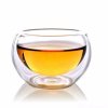 Čajový šálka na čaj z dvojitého borosilikátového sklá, 50ml