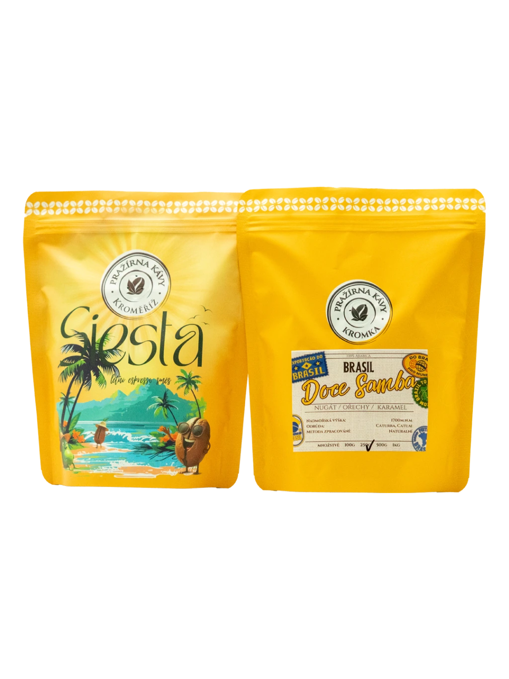 Bundle Siesta & Brasil Doce Samba – dvě letní kávy v jednom balení ☀️🇧🇷