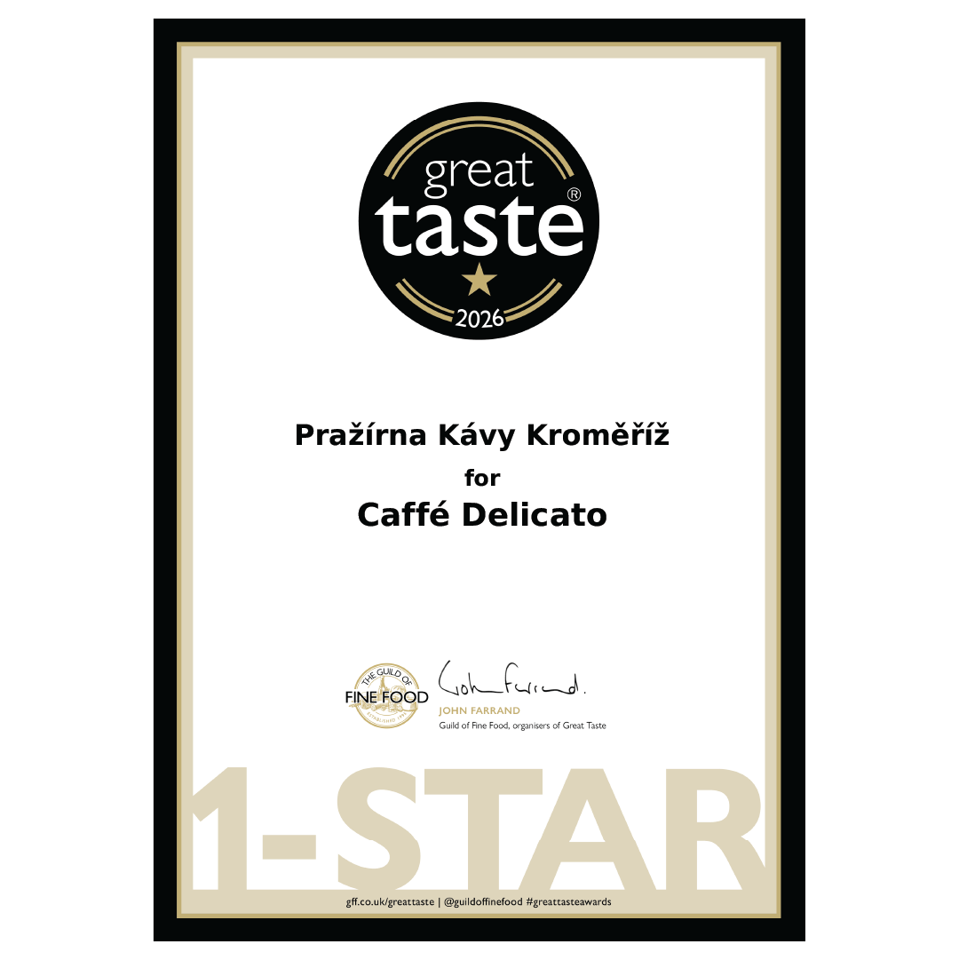 Great Taste certifikát Caffé Delicato