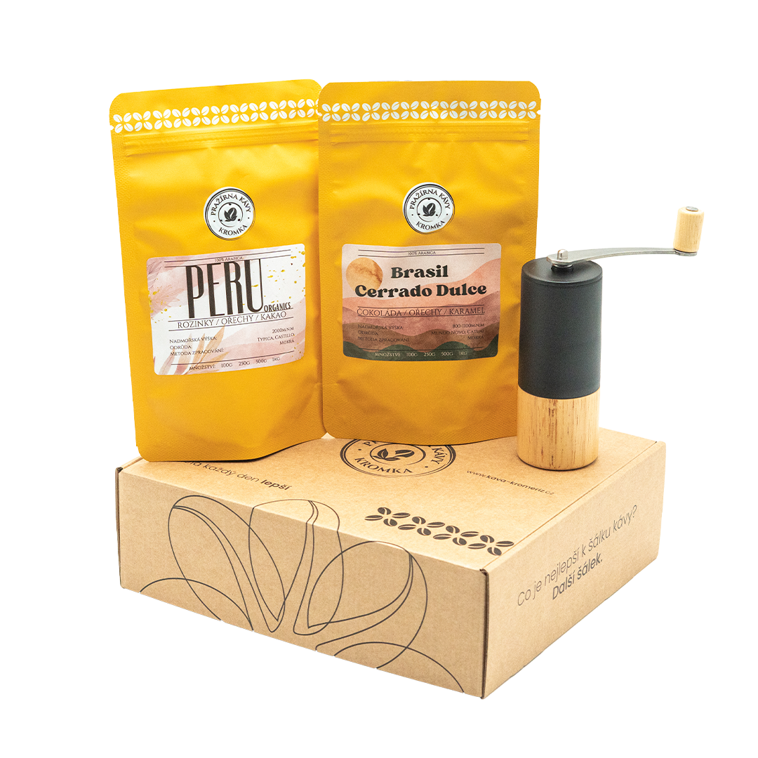 Káva Kroměříž Dárková sada – Home barista BASIC
