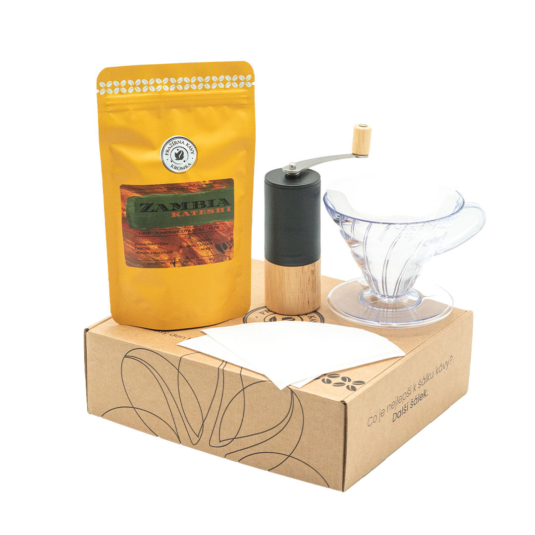 Káva Kroměříž Dárková sada – Home barista PRO
