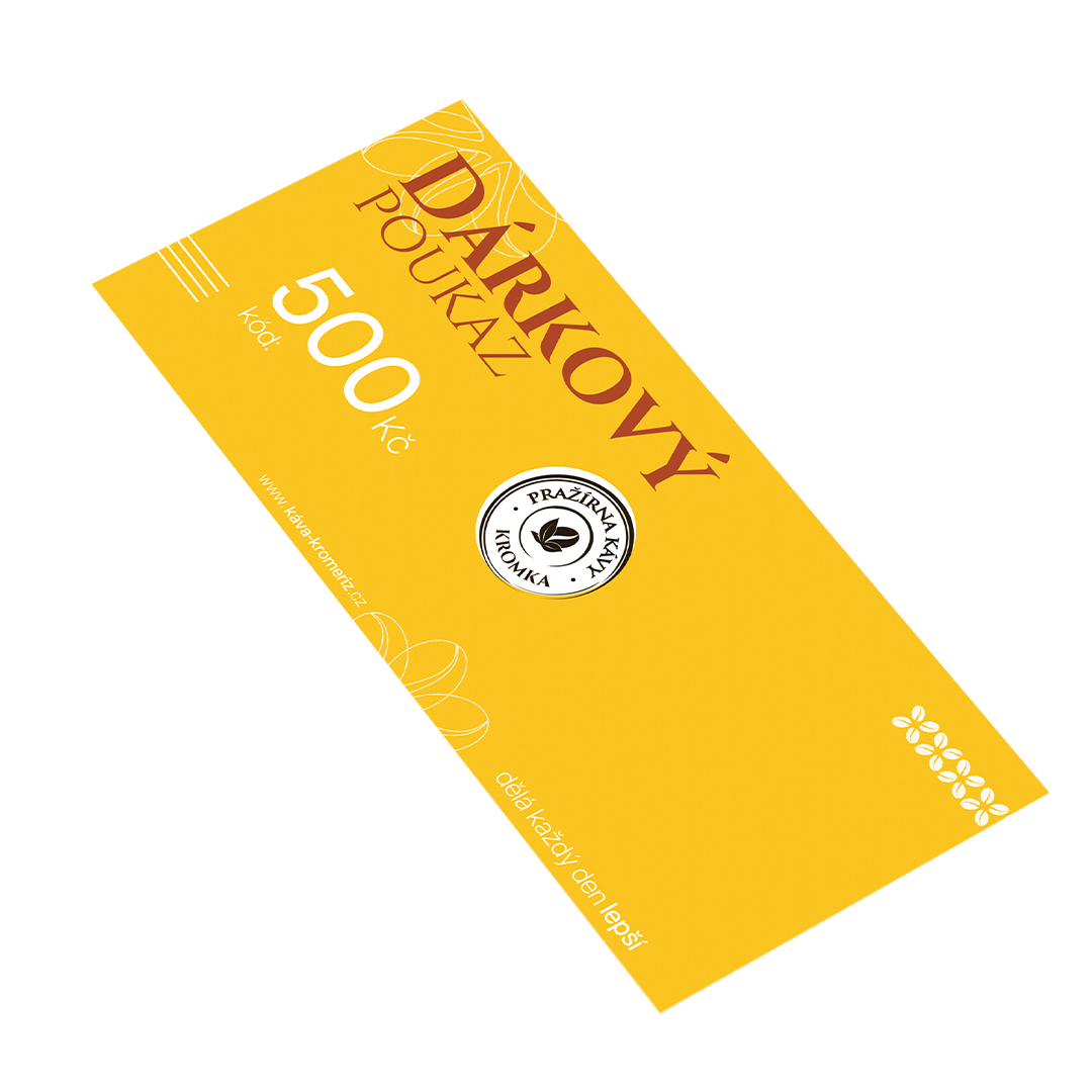 Káva Kroměříž Dárkový poukaz na 500 Kč