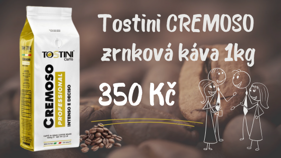 Zrnková káva CREMOSO