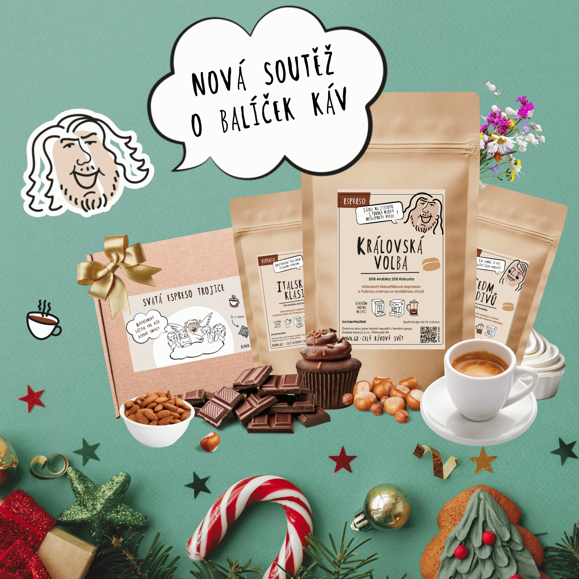 Prosincová soutěž o 3 kávošské degustační balíčeky káv