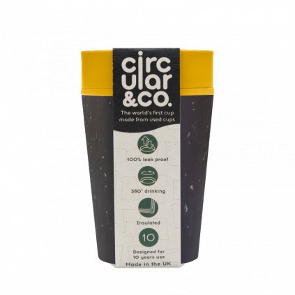circular cup rcup black and mustard 227 ml zelenadomacnost