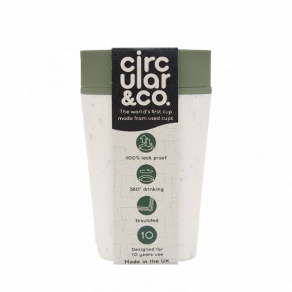 circular cup rcup cream and green 227 ml zelenadomacnost