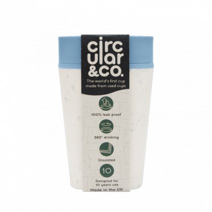 circular cup rcup cream and blue 227 ml zelenadomacnost