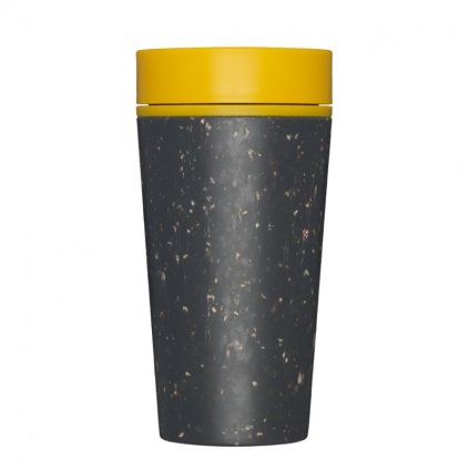 rCUP Kelímek na kávu Black and Mustard 340 ml