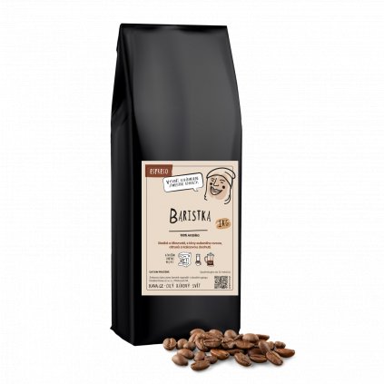 zrnková káva baristka 1kg