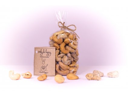 Pražené kešu mátové a poloslané, 150g