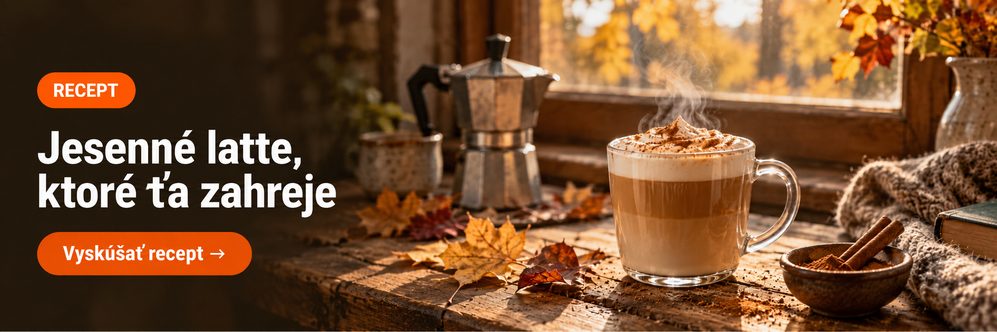 Jesenné latte - recept na kávu, čo ťa zahreje