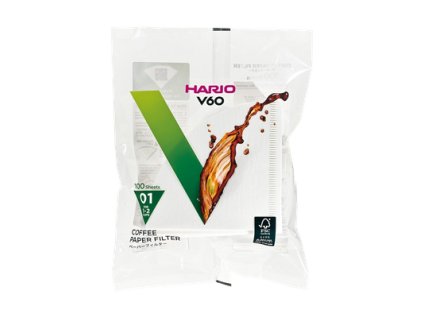 Papírové filtry V60 01 bělené (100 ks)