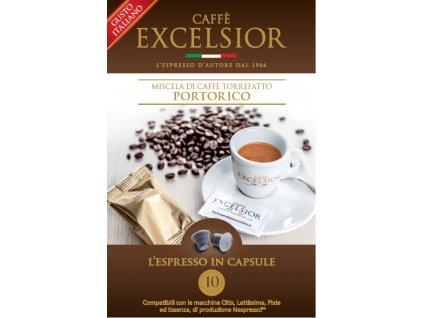 Kapsle Excelsior PORTORICO kompatibilní s Nespresso systémem - balení 20ks