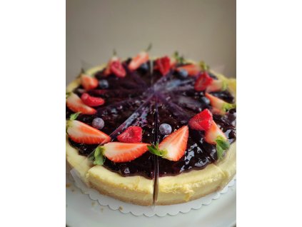 Borůvkový cheesecake
