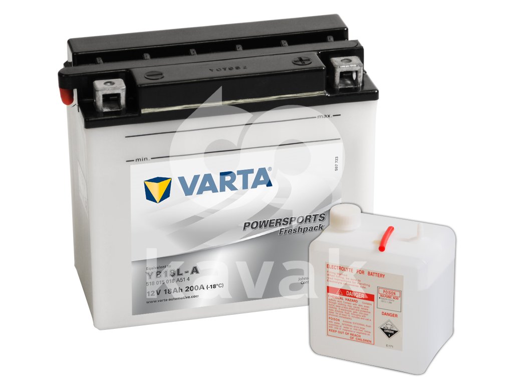Varta freshpack 12V 18Ah 180A 518 015 018 YB18L-A