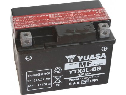 YUASA SUPER MF 12V 3Ah 50A YTX4L-BS