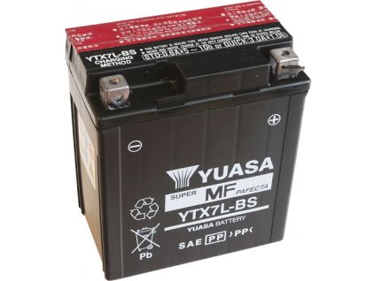 YUASA SUPER MF 12V 6Ah 85A YTX7L-BS