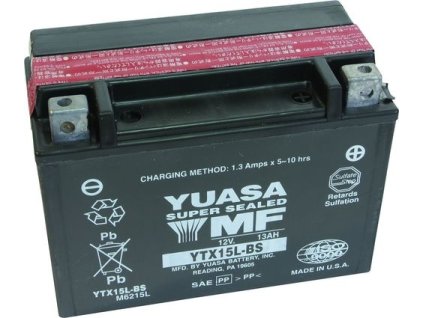 YUASA SUPER MF 12V 13Ah 230A YTX15L-BS