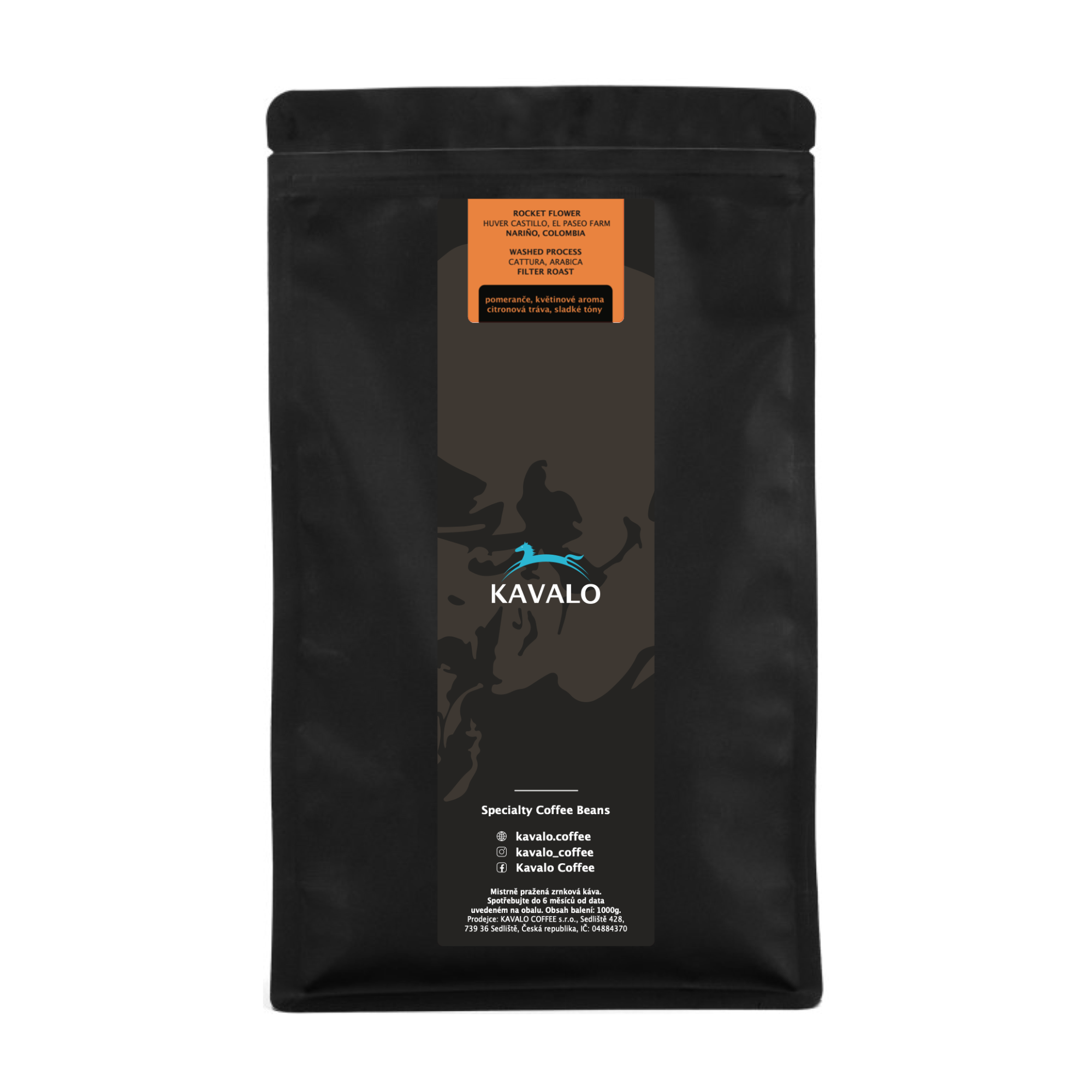 NOVINKA: Voňavá káva ke každodennímu pití filtru to je Kavalo Rocket Flower - nová zrnková káva v nabídce