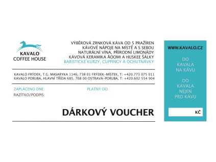 KAVALO voucher UNI