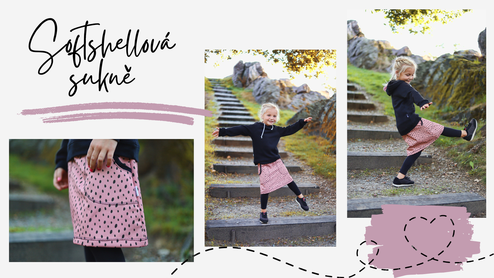 Detska sukně softshell