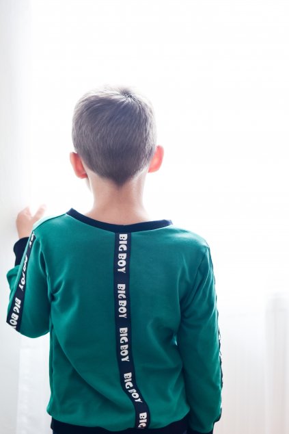 Detska Mikina zelena BIG BOY