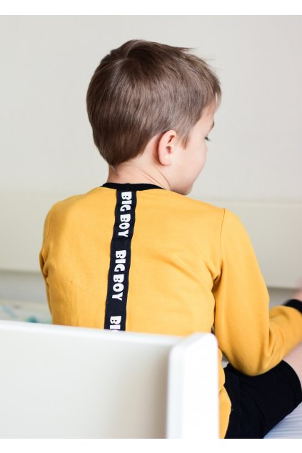 Dětská mikina - BIG BOY - hořčice