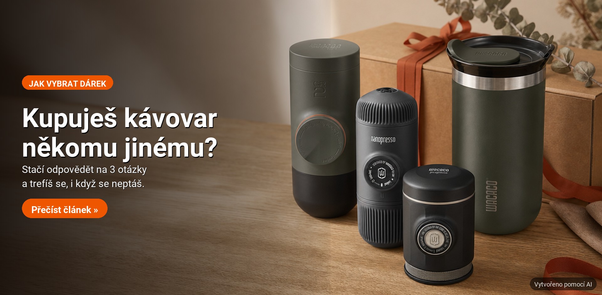 Kupuješ cestovní kávovar někomu jinému? 3 otázky, které stačí