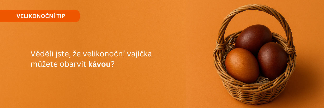 Velikonoční barvení vajíček kávou