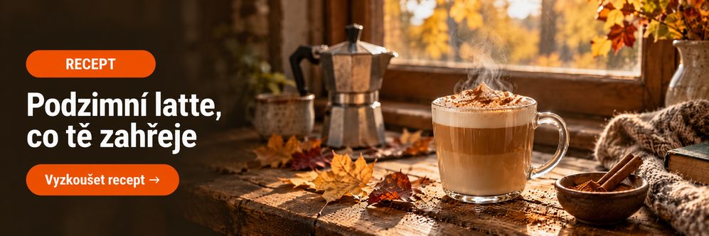 Podzimní latte - recept na kávu, co tě fakt zahřeje