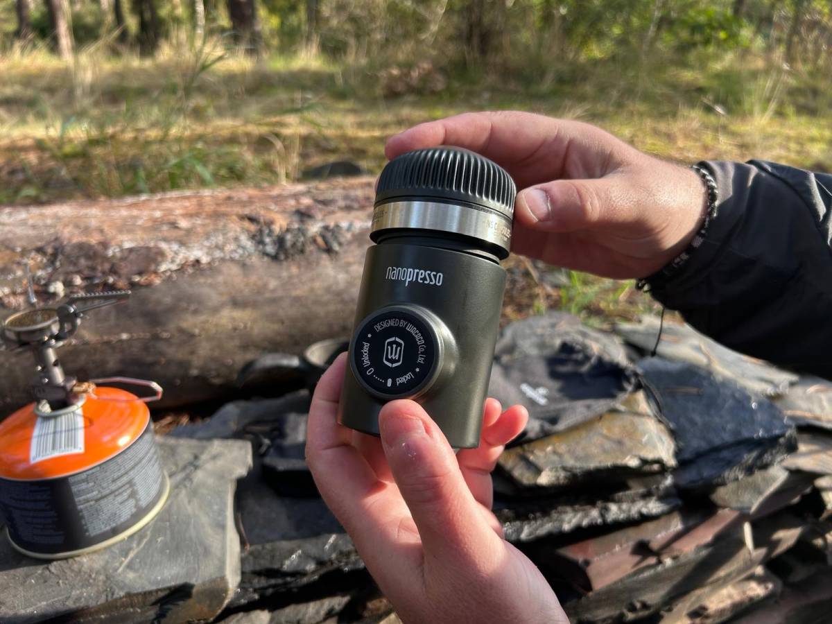 Nanopresso v outdoorové sestavě s vařičem
