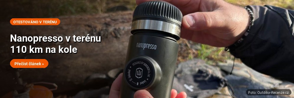 Nanopresso v terénu - 110 km na kole