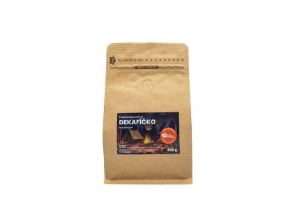 Zrnková káva Káva na cesty Dekafíčko 250 g
