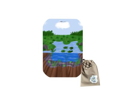 Podložka „Život u rybníka“ – Objevte kouzlo přírody! 🦆🐸 P4 - 27x38