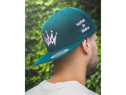 Snapback kšiltovka - Kofein je láska