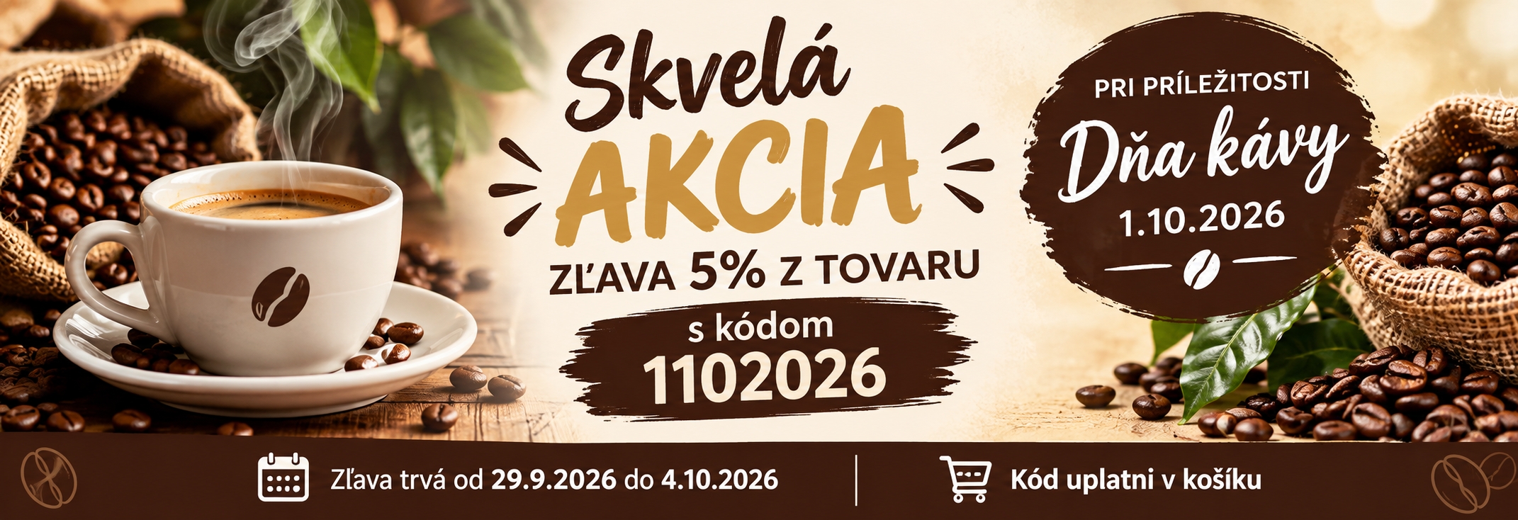 deň kávy - akcia