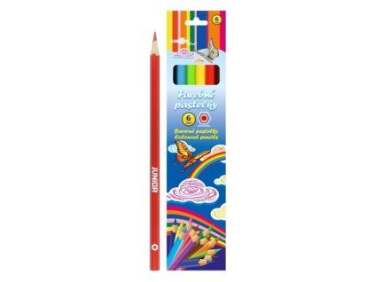 Pastelky JUNIOR šesťhranné 6 ks