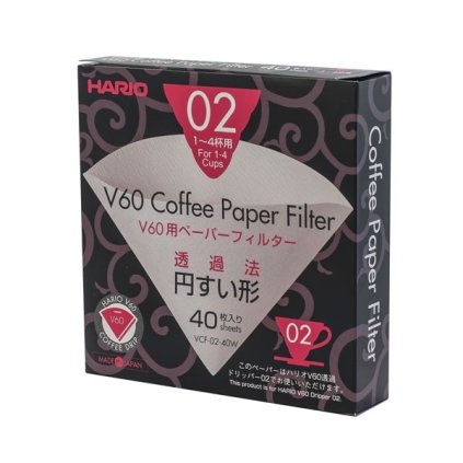 Hario papírové filtry na Drip V60 02 40 ks1
