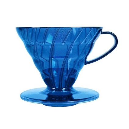 Hario plastový dripper na kávu V60 02 modrý1
