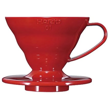 Hario keramický dripper na kávu V60 01 červený1