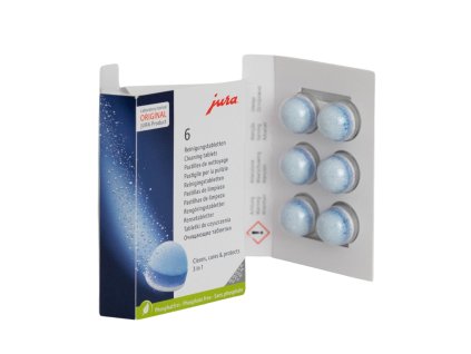 Čístící třífázové tablety Jura 6ks