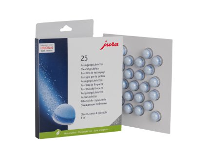 Čístící třífázové tablety Jura 25ks