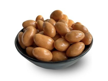 Mandle v bílé čokoládě a slaném karamelu