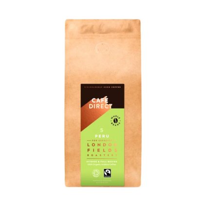 CAFÉDIRECT BIO Peru Reserve SCA 82 zrnková káva s tóny oříšků a kakaa 1kg