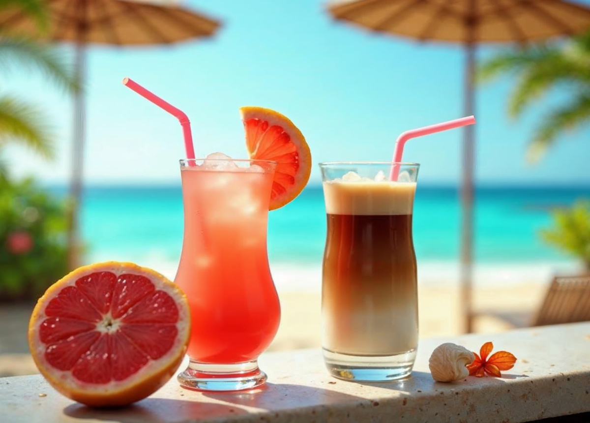 Trendy ICE Coffee Pink Grapefruit