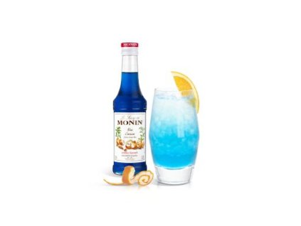 monin curacao modre blue curacao sirup 0 25 l 413031 u0