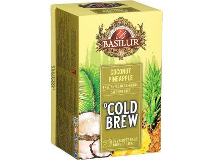 BASILUR Cold Brew Coconut Pineapple přebal 20x2g