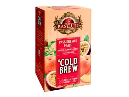 BASILUR Cold Brew Passionfruit Peach přebal 20x2g
